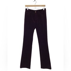 Ralph Lauren Black Label Burgundy Velvet Pants Size 4